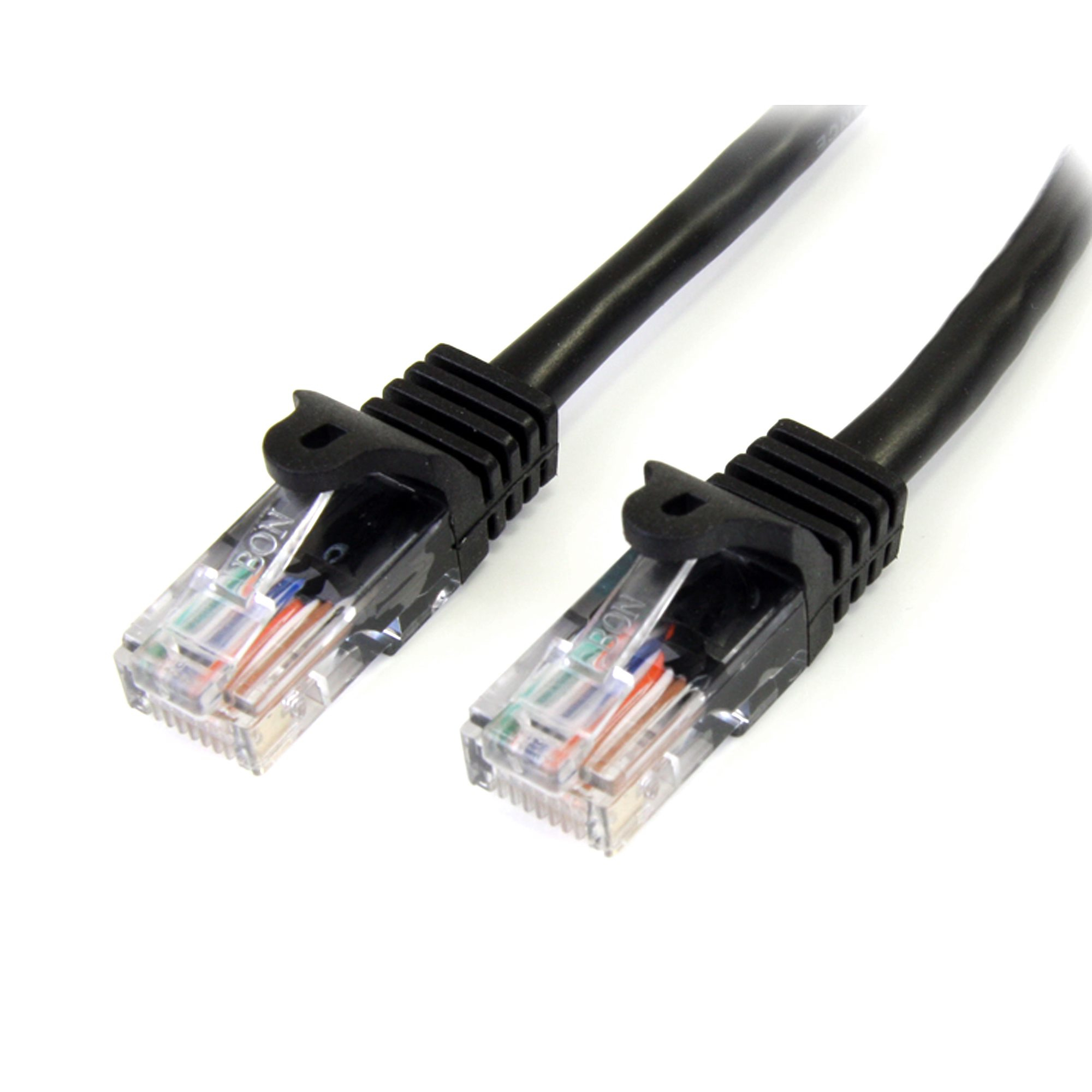StarTech.com 2m Black Snagless UTP Cat5e Patch Cable. StarTech.com — view 2