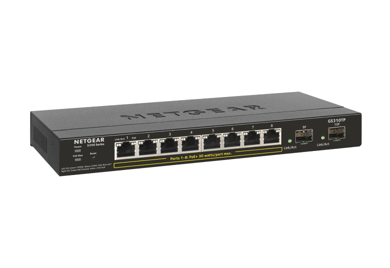NETGEAR GS310TP S350 SERIES 8-PORT GBPOE+ SWITCH NETGEAR — view 2