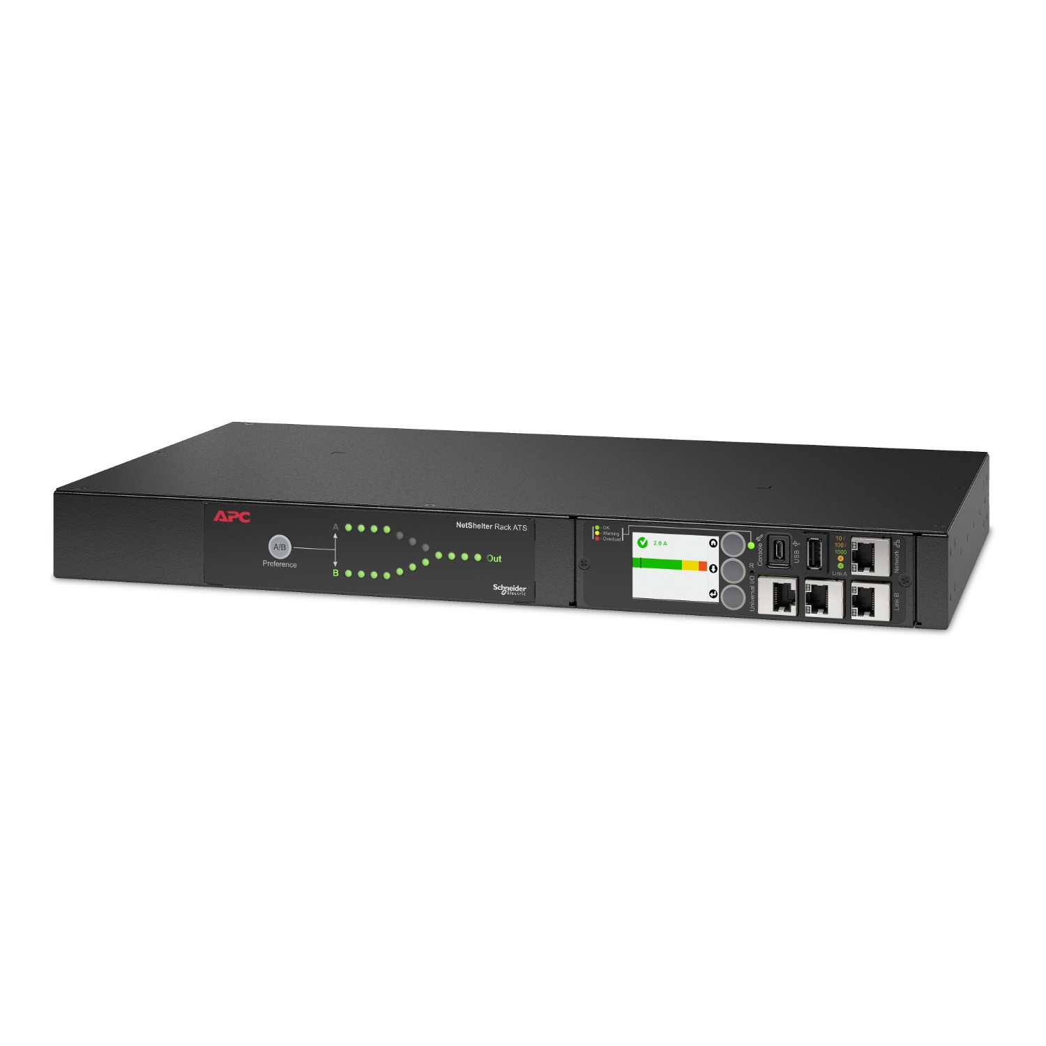 APC Rack ATS G3 230V 10A C14 in (12) C13 out APC — view 2