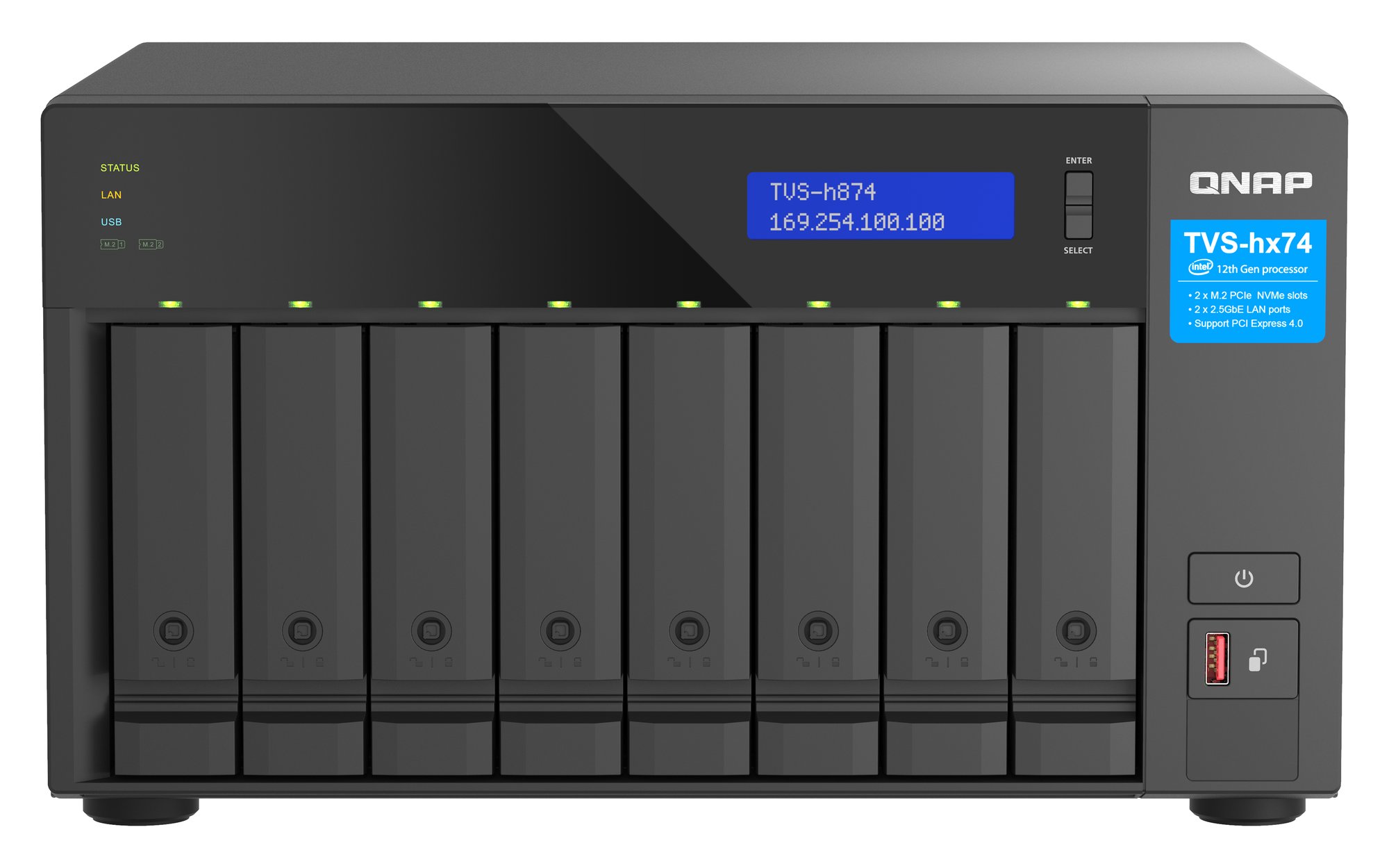 QNAP 8-bay QuTS hero i5/32GB NAS QNAP — view 2