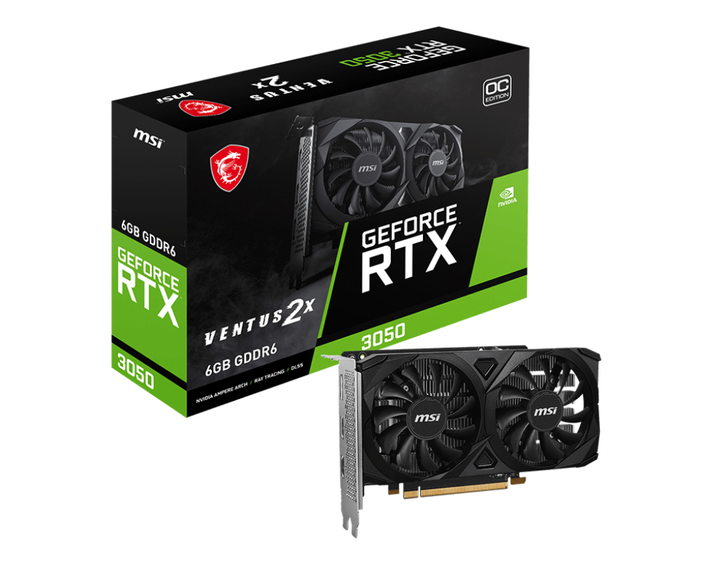 MSI GeForce RTX 3050 VENTUS 2X E 6G OC MSI — view 2