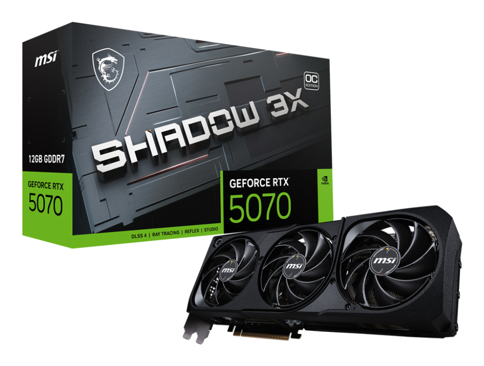 MSI GeForce RTX 5070 12G SHADOW 3X OC MSI — view 2
