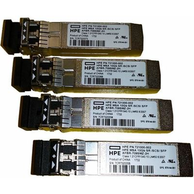 Hewlett Packard Enterprise HPE MSA 10Gb SFP+ SR 4pk iSCSI XCVR Bdl Hewlett Packard Enterprise — view 2