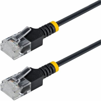 4m Black Ultra Slim CAT6a Cable StarTech.com — view 2
