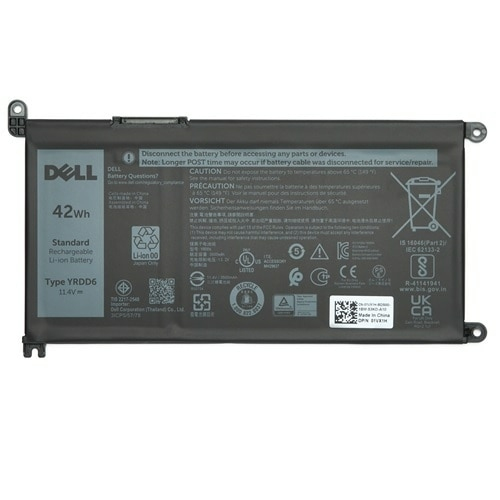 DELL 3 Cell Battery, 42Wh, Li-ion, Type YRDD6 thumbnail 2