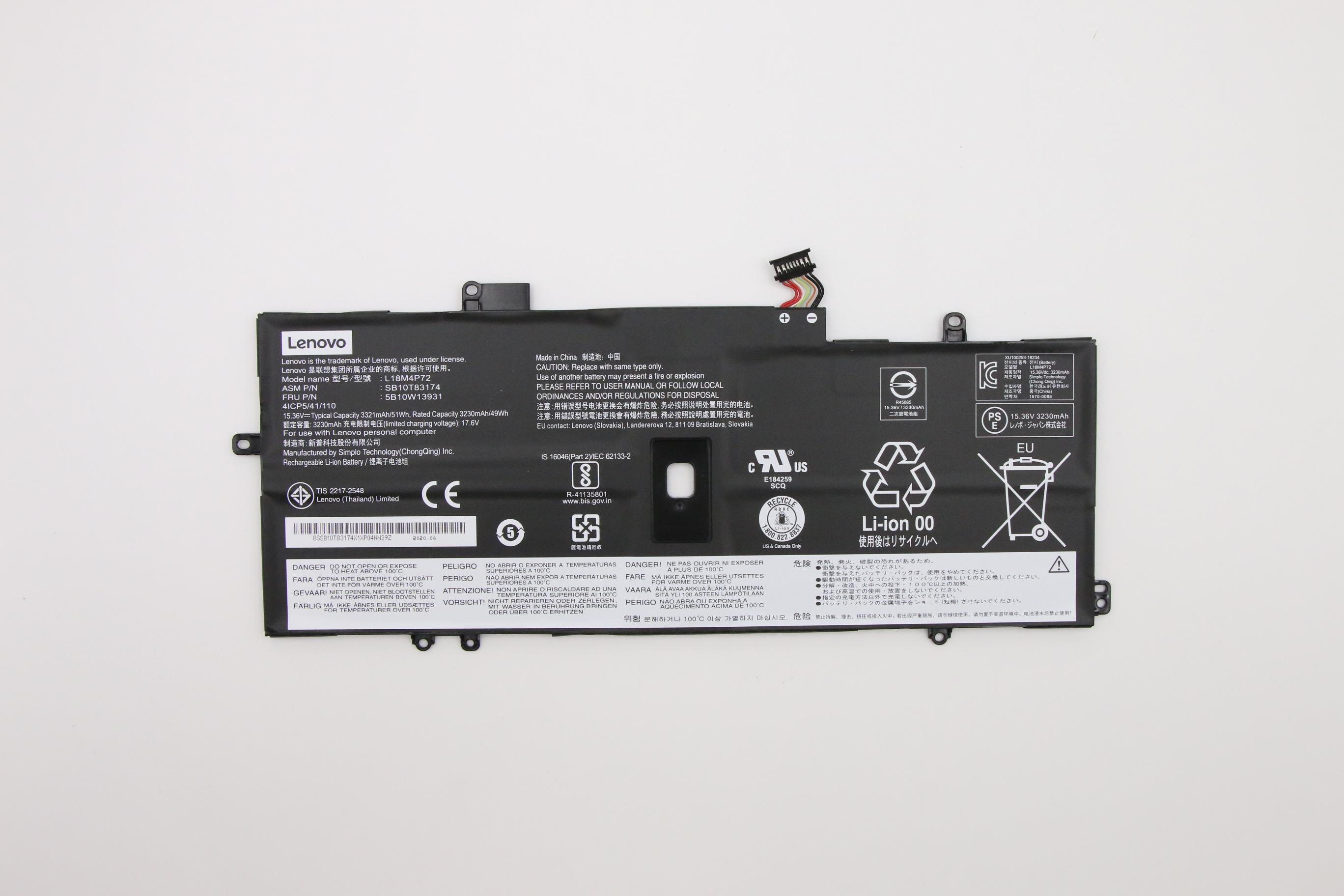 Lenovo 4 Cell Battery, 51Wh, Li-ion thumbnail 2