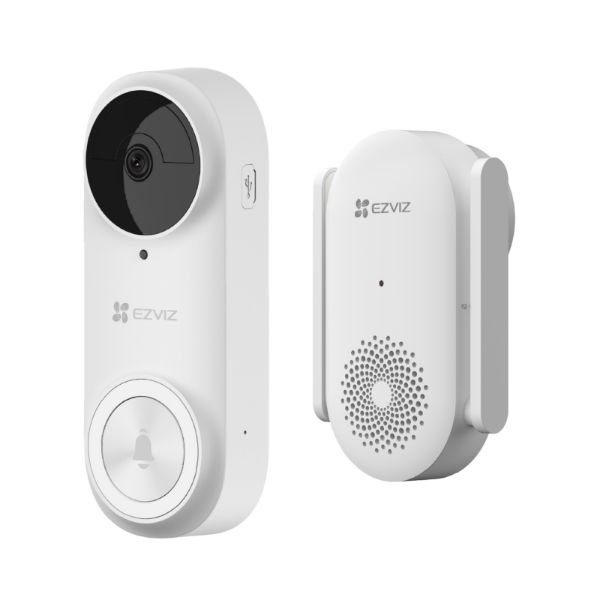 5MP WiFi Battery-Powered Video Doorbell. 2-Way Talk, IR Vision, WiFi Chime Included EZVIZ — view 2