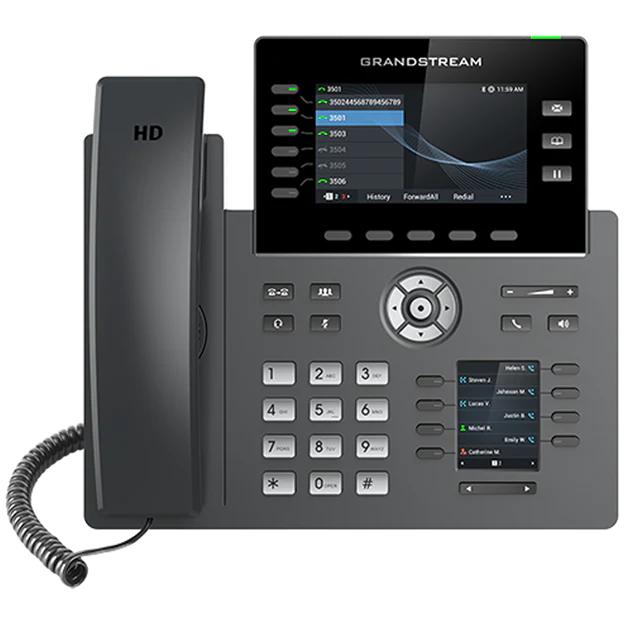 GRP2616 HD IP Phone Dual Colour Screen 4-line PoE # Grandstream Networks — view 2