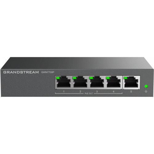 GWN7700P  Unmanaged Network Switch 5-port 4x PoE Grandstream Networks — view 2