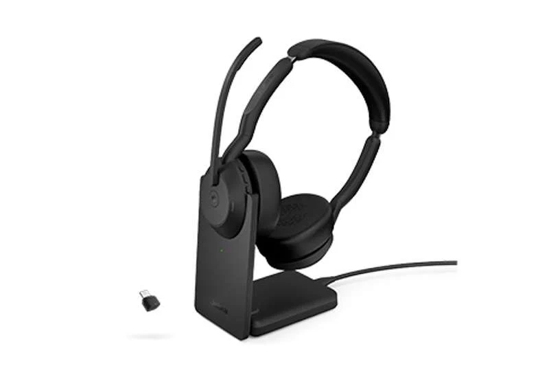 Evolve2 55 MS Stereo USB-C + Link 380 with Charging Stand Jabra — view 2