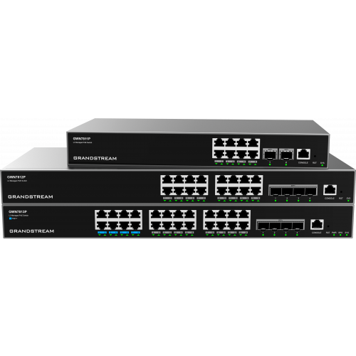 GWN7812P Layer 3 Managed Network Switch 16-port PoE Grandstream Networks — view 2
