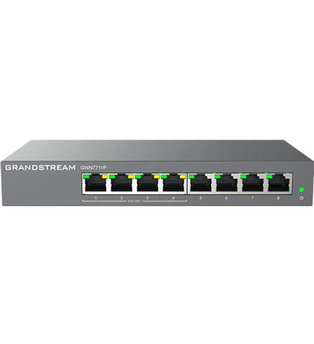 GWN7711P Layer 2 Lite Managed Switch 8-port PoE Grandstream Networks — view 2