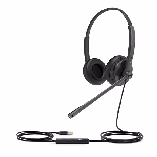 UH34 Wired Headset USB Dual with Noise Cancelling Microphone Yealink — view 2