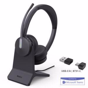 BH70 MS Teams Dual USB-A/C Headset with Charging Stand Yealink — view 2
