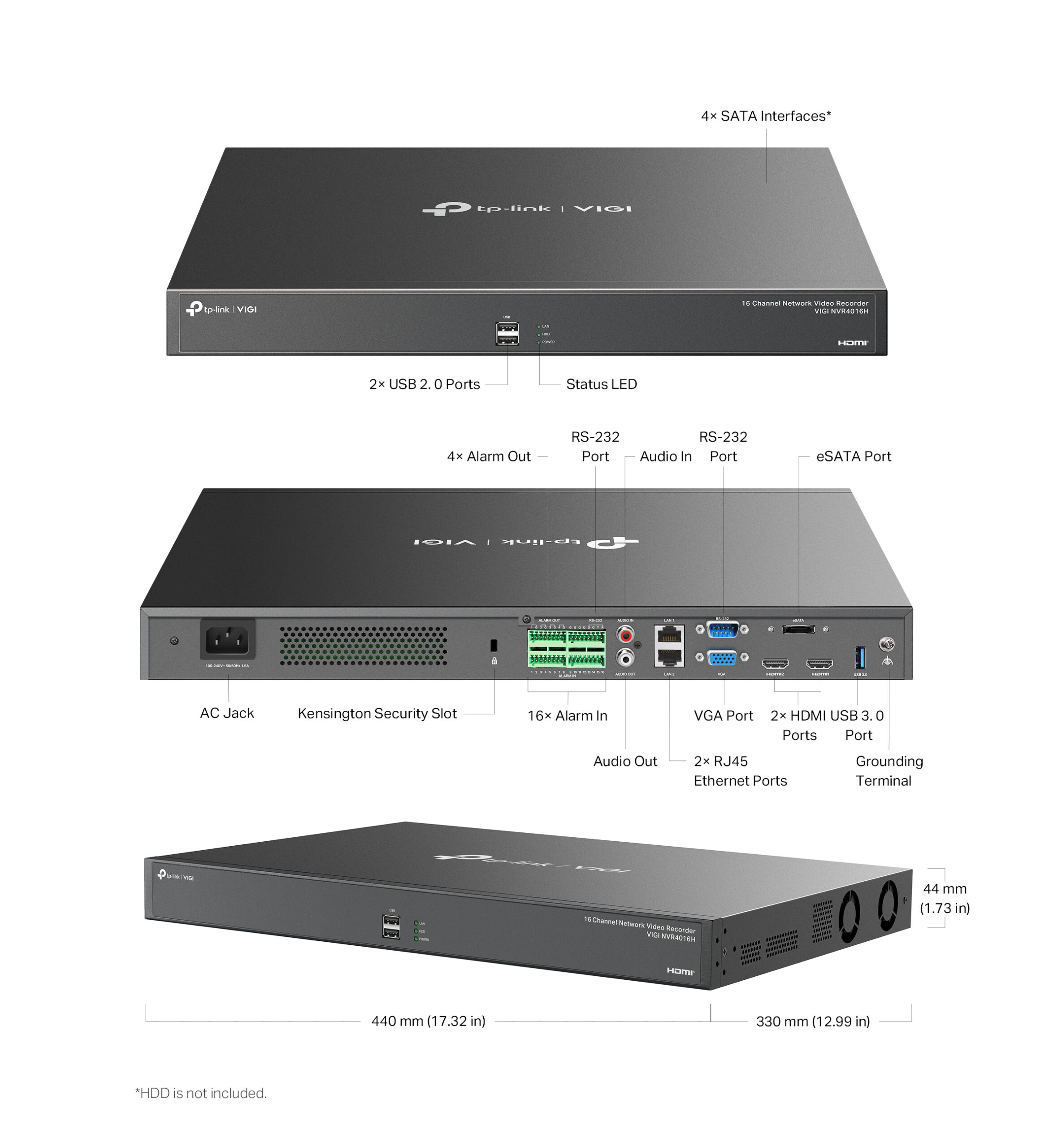 TP-Link VIGI NVR4016H TP-Link — view 5