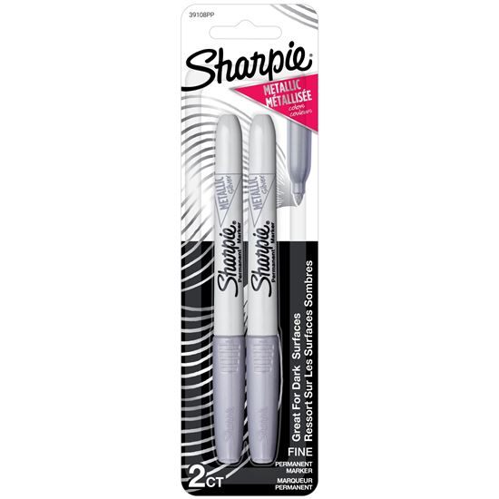 Sharpie Metallic Fine Point Perman Marker Silver 39108PP Sharpie — view 2