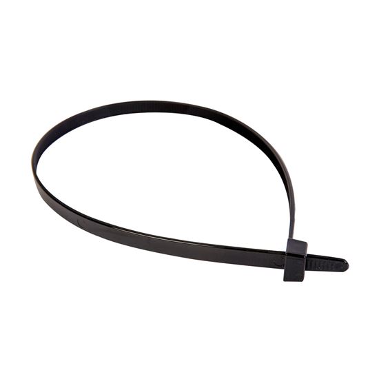 2.5 x 200mm UV Black Cable Ties Pack of 100 80N/8.1kgs Dynamix — view 2