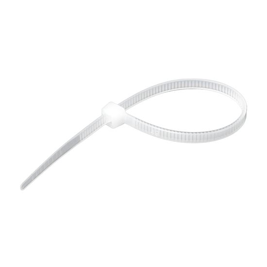 4.8 x 200mm Natural Cable Ties Pack of 100 230N/23.4kgs Dynamix — view 2