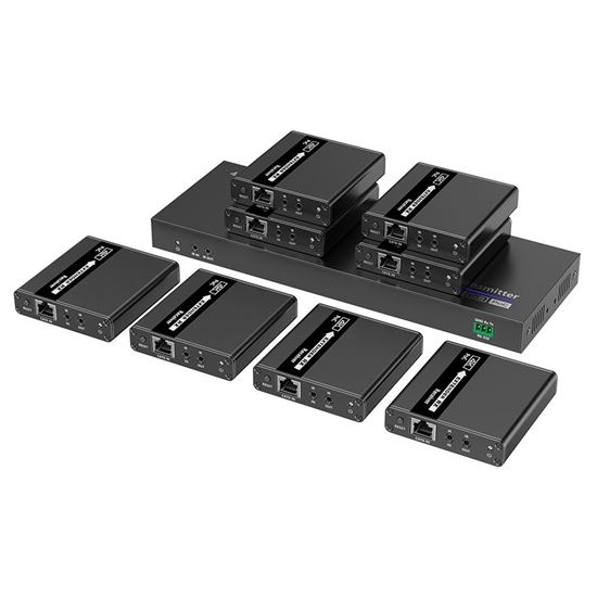 LENKENG 1-In-8-Out 4K@30Hz HDMI Extender. 1x HDMI in & 8x RJ45 out. Lenkeng — view 2