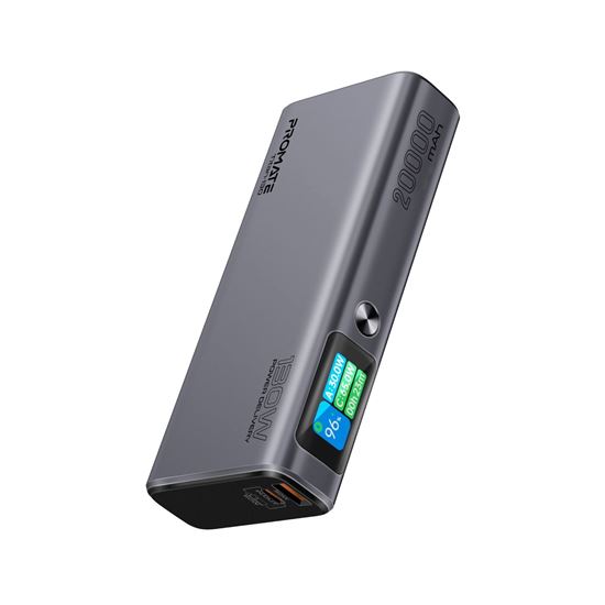PROMATE 20000mAh 130W Sleek PD Aliminium Power Bank with LCD Promate — view 2