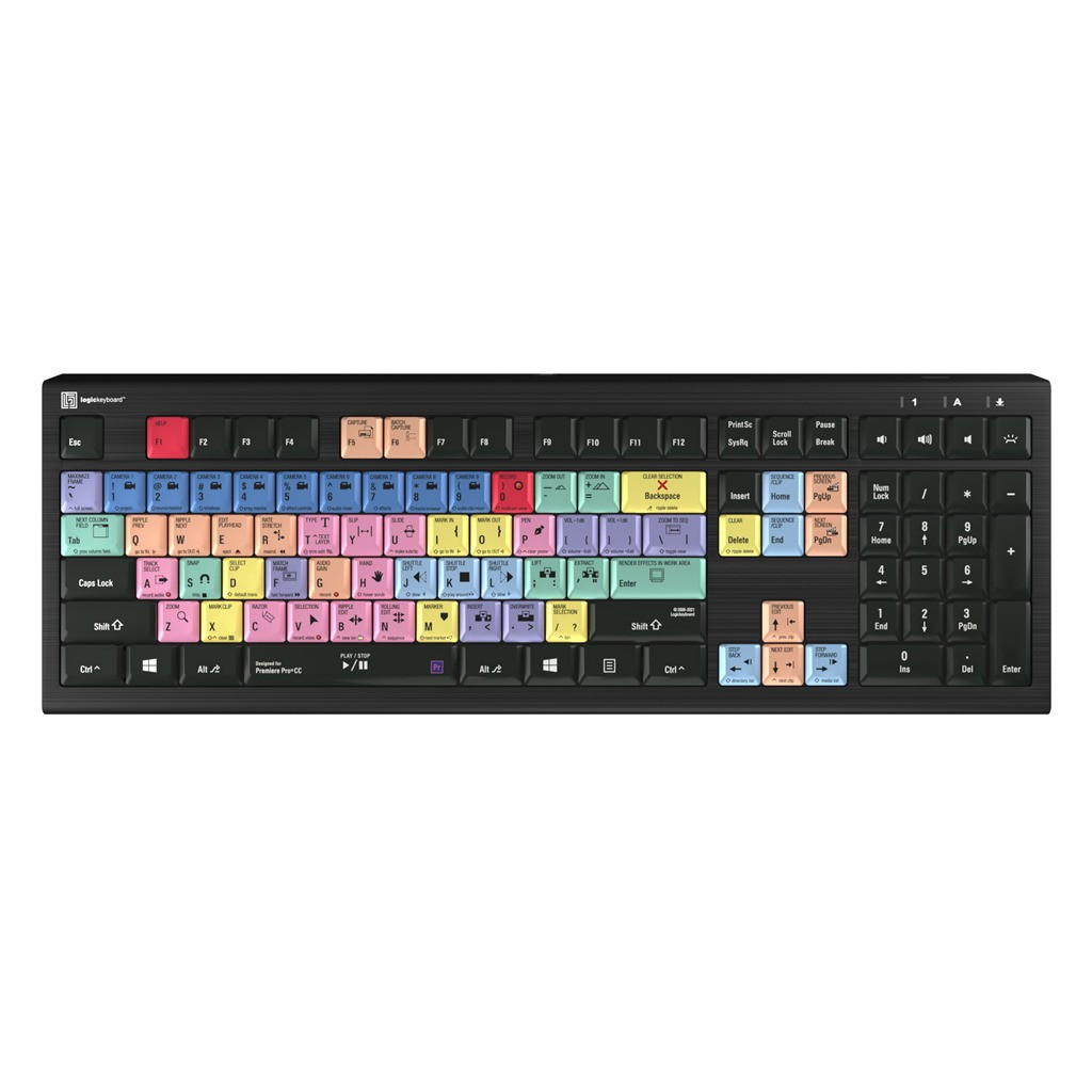ASTRA 2 Backlit Keyboard for Adobe Premiere Pro CC LogicKeyboard — view 2