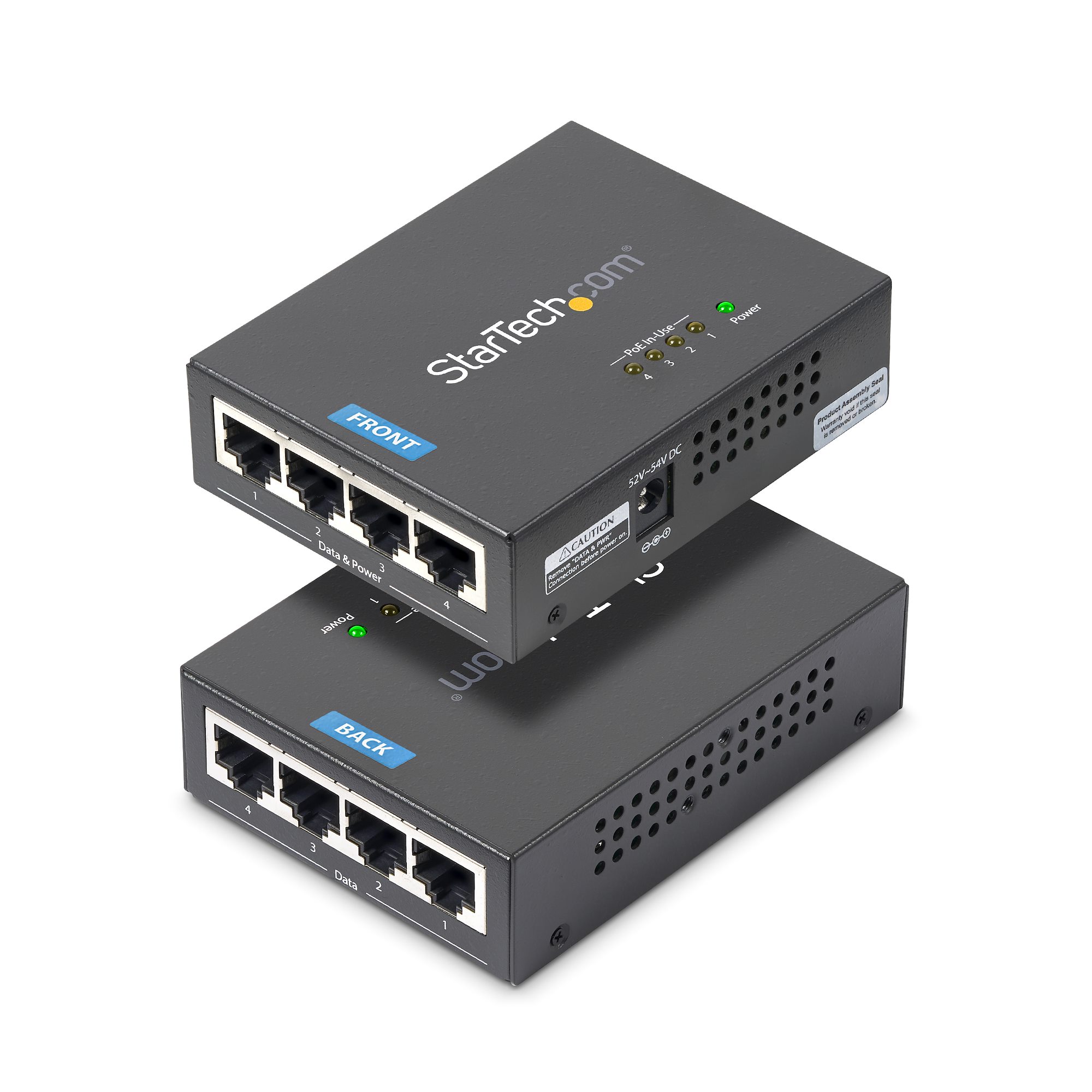 4 Port Gigabit Midspan PoE+ Injector StarTech.com — view 2