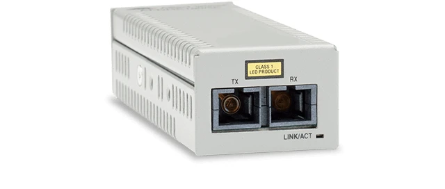 AT-DMC100/SC-90 TAA (Federal) 100TX to 100FX/SC Fast Ethernet Desktop Mini Media Converter- NA or USB Power Allied Telesis — view 2