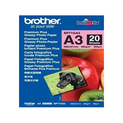 Brother BP71GA3 A3 Premium Glossy Photo Paper 260GSM 20 Sheets Brother — view 2