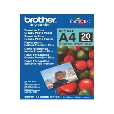 Brother BP71GA4 A4 Premium Glossy Photo Paper 260GSM 20 Sheets Brother — view 2