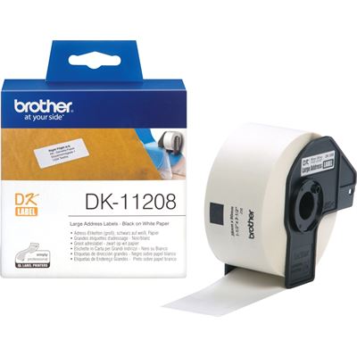 Brother DK11208 400 Large Address Labels 38mm x 90mm Brother — view 2