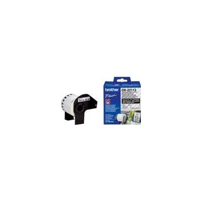 Brother DK22113 Continuous Clear Film Tape (Black Print on Clr) 62mm Brother — view 2