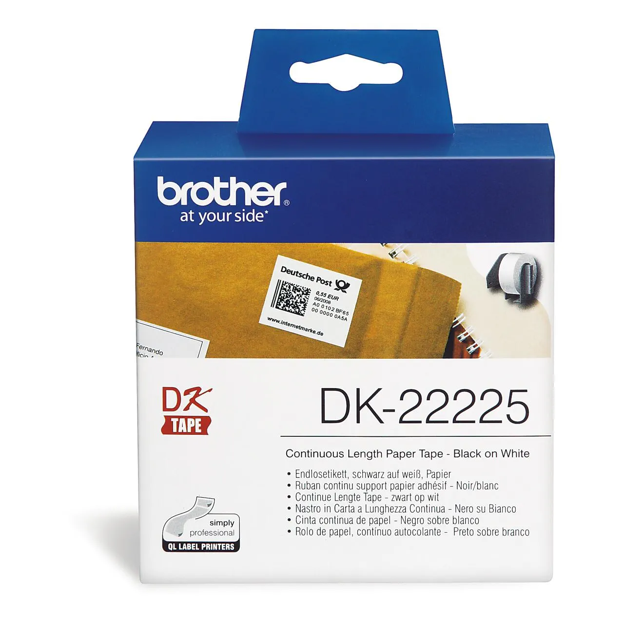 Brother DK22225 Continuous Paper Label 38mm x 30.48m Brother — view 2