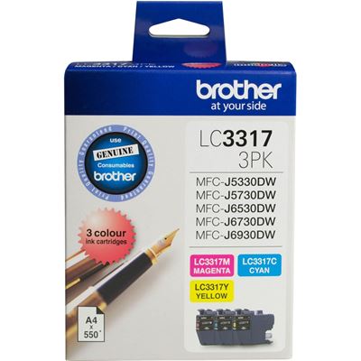 Brother LC33173PK 3 pack CMY Ink Cartridges Brother — view 2