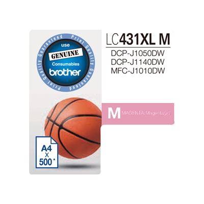 Brother LC431XLM Magenta High Yield Ink Cartridge Brother — view 2