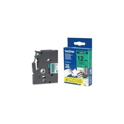 Brother TZe-731 12mm x 8m Black on Green Tape Brother — view 2