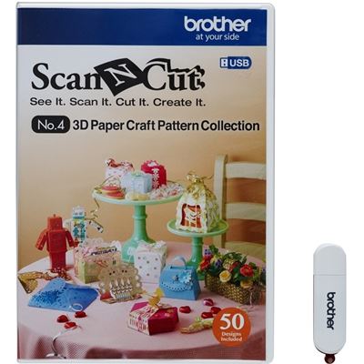 Brother CAUSB4 Fabric USB No.4 3D-Craft Pattern Collection Brother — view 1