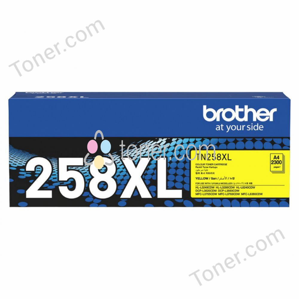 Brother TN258XLY High Yield Toner Yellow Brother — view 1