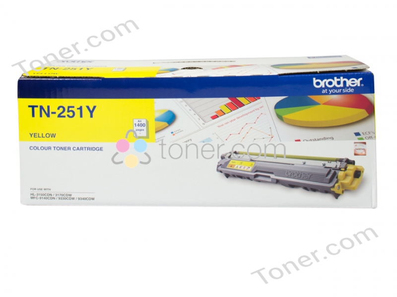 Brother TN-251Y Yellow Toner Brother — view 2