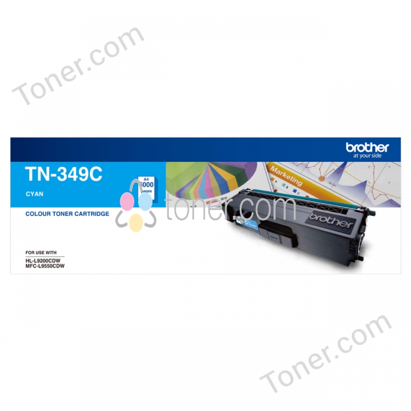 Brother TN-349C Cyan Super High Yield Toner Brother — view 2