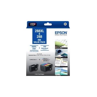 Epson 288XL BK + 288 C/M/Y 4 Ink Cartridge Value Pack Epson — view 2