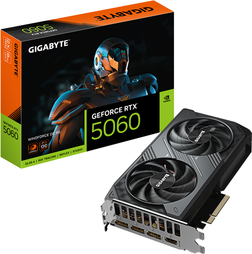 Gigabyte GV-N5060WF2OC-8GD RTX5060 8GB PCIE Graphics Card Gigabyte — view 2