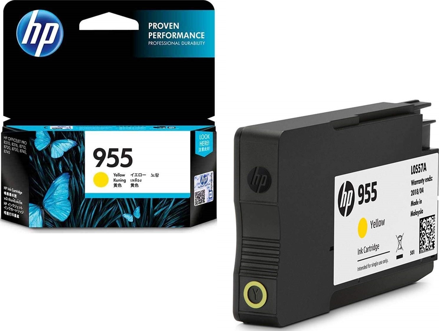 HP 955 Yellow Ink Cartridge HP — view 2
