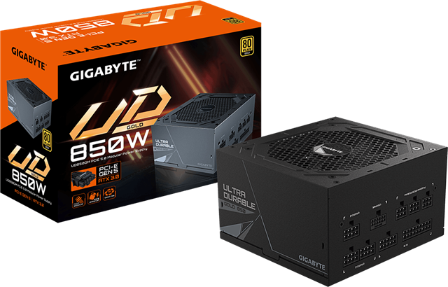 Gigabyte GP-UD850GM 850W ATX Gold Full Modular PSU 10yr wty Gigabyte — view 2