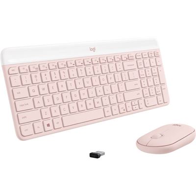 Logitech MK470 Slim Wireless Desktop Kit - Rose Logitech — view 1