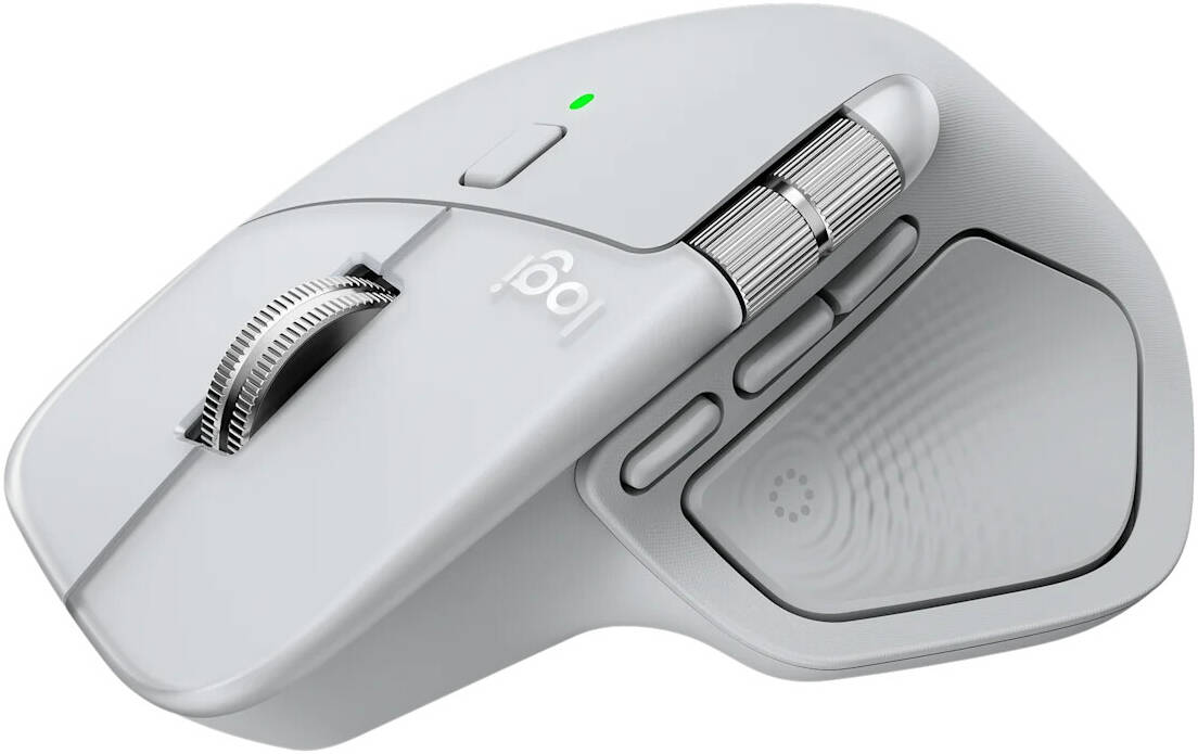 Logitech MX Master 4 Wireless Mouse for MAC- Silver White Logitech — view 1