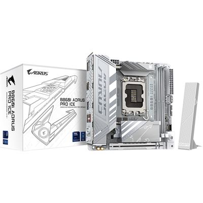 Gigabyte B860i Aorus PRO Ice DDR5 mITX LGA1851 Motherboard Gigabyte — view 1