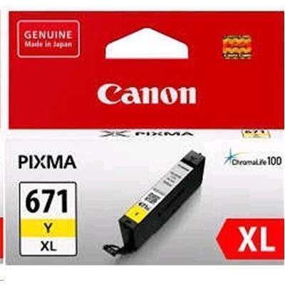 Canon CLI671XLY Yellow High Yield Ink Cartridge Canon — view 2