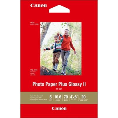 Canon PP-301 4x6 Glossy II 275gsm Photo Paper - 20 Sheets Canon — view 2