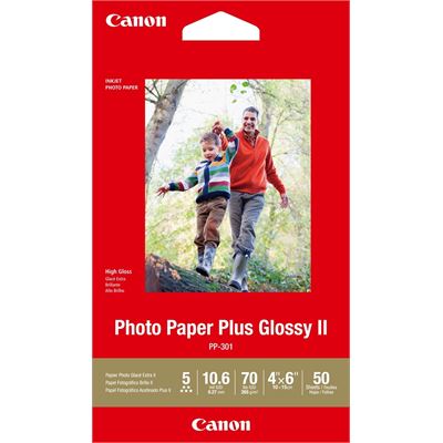 Canon PP-301 4x6 Glossy II 275gsm Photo Paper - 50 Sheets Canon — view 2