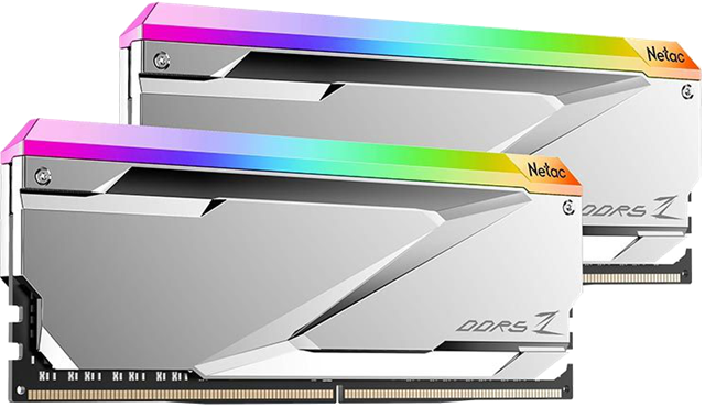 Netac Z RGB 32GB (2*16GB) DDR5-6400 C32 DIMM Gaming RAM Silver Netac — view 2